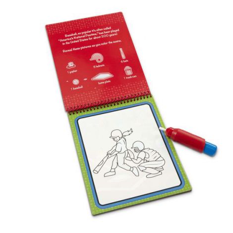 Carnet reutilizabil cu activitati si jocuri Sporturi - Melissa & Doug