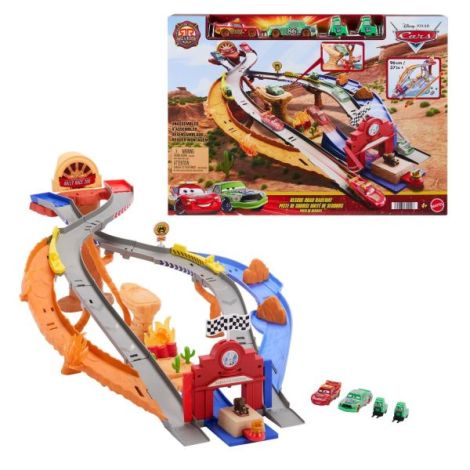 Cars Race And Rescue Set De Joaca Curcuit De Salvare Si 3 Masinute Metalice - poza 2