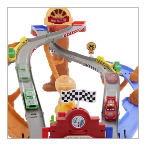 Cars Race And Rescue Set De Joaca Curcuit De Salvare Si 3 Masinute Metalice - poza 3