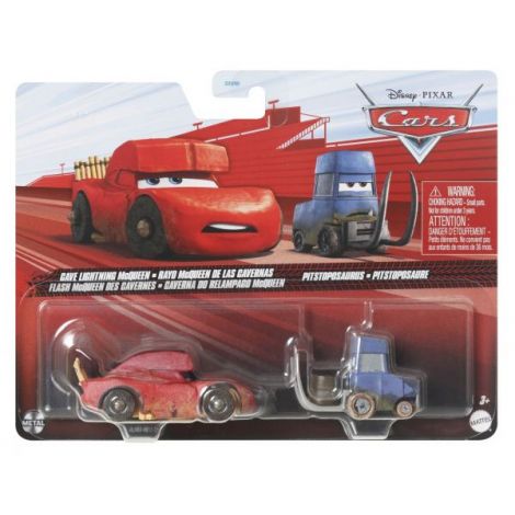 Cars3 Set 2 Masinute Metalice Cave Fulger Mcqueen Si Pitstoposaurus - poza 2
