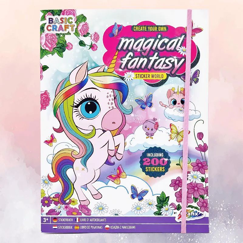 Carte cu 200 de autocolante Grafix Magical Fantasy - poza 1