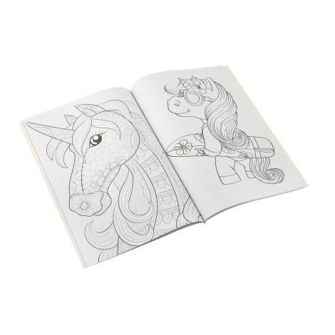 Carte cu activitati de colorat, unicorni, A4, 64 pag, Moxy - poza 3