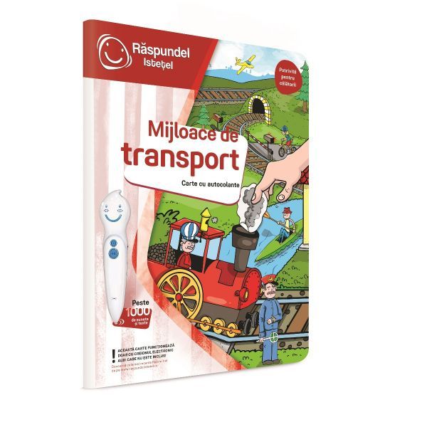 Carte cu autocolante Raspundel Istetel Mijloace de transport