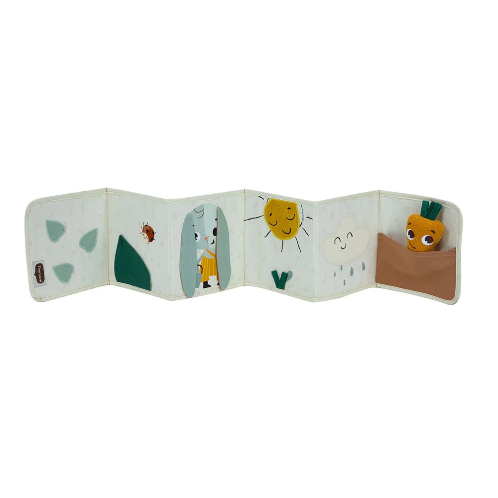 Carte cu diferite texturi fata verso pentru bebelusi Tiny Love Garden Of Adventures - poza 1