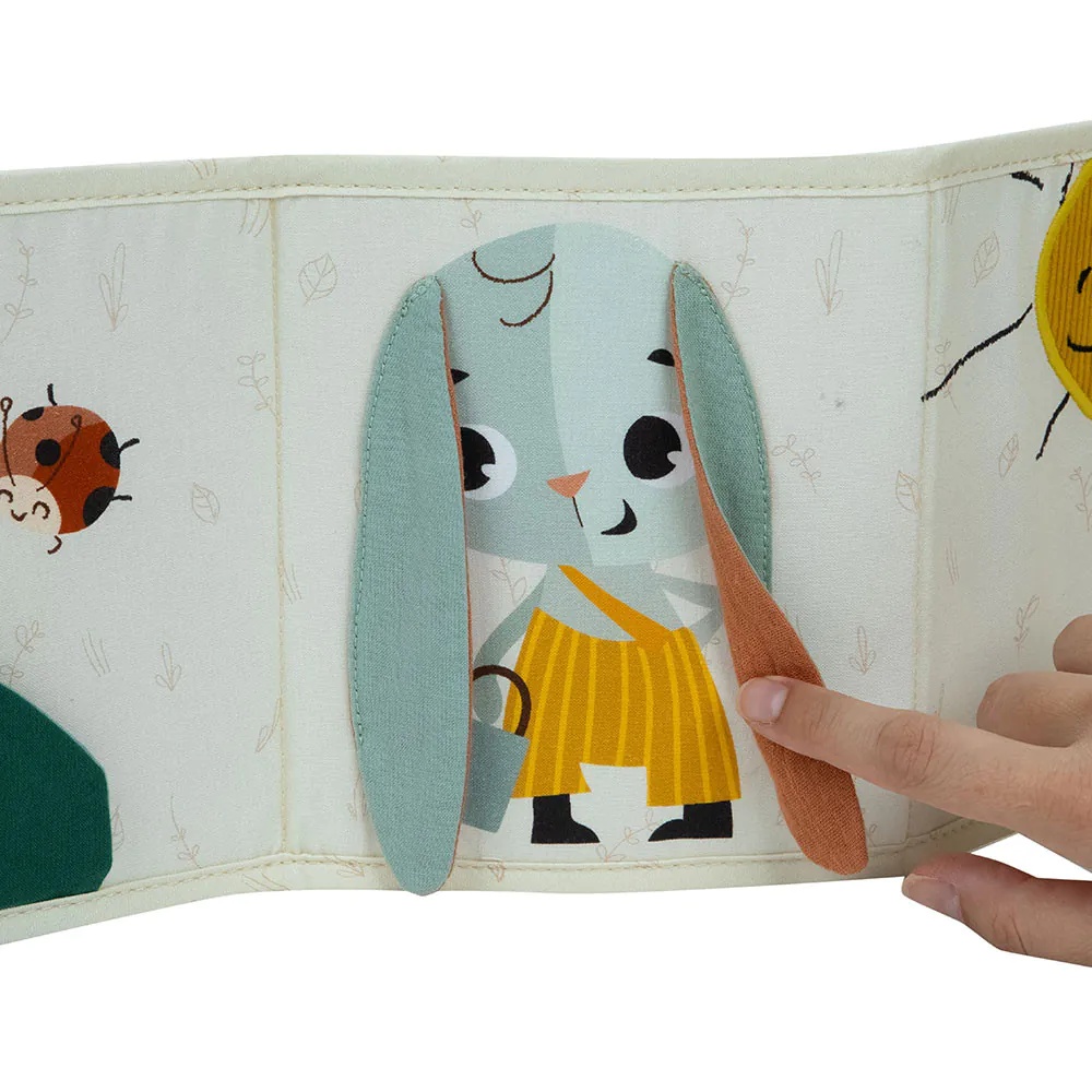 Carte cu diferite texturi fata verso pentru bebelusi Tiny Love Garden Of Adventures - poza 5