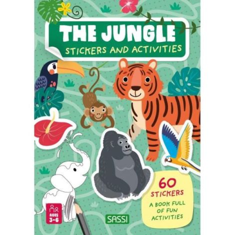 Carte de activitati cu abtibilduri - jungla - poza 1
