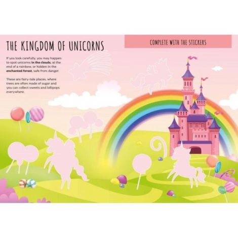 Carte de activitati cu abtibilduri - unicorni magici - poza 2