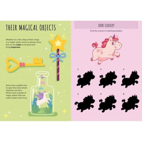 Carte de activitati cu abtibilduri - unicorni magici - poza 3