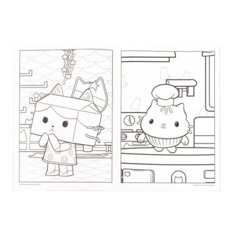 Carte de colorat cu abtibilduri repozitionabile Gabby s Dollhouse - poza 4