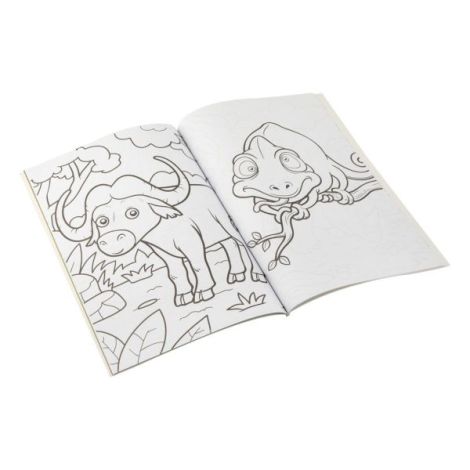 Carte de colorat cu activitati, Jungla, A4, 64 pagini - poza 3