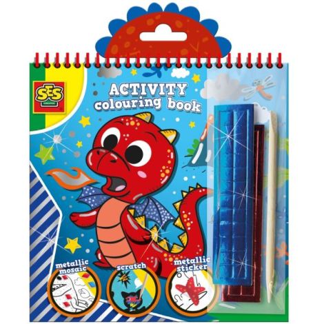 Carte de colorat cu activitati metalice 3 in 1 - poza 1