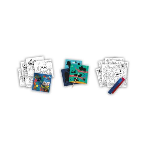Carte de colorat cu activitati metalice 3 in 1 - poza 2