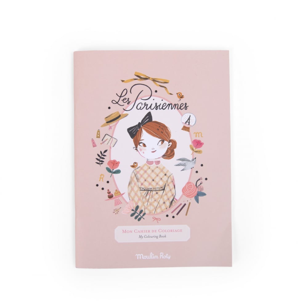 Carte de colorat Domnisoare pariziene, Moulin Roty