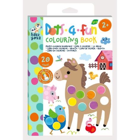 Carte de colorat Dots4Fun - Animale de ferma - poza 1