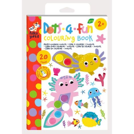 Carte de colorat Dots4Fun - Axolotl - poza 1