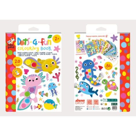 Carte de colorat Dots4Fun - Axolotl - poza 3
