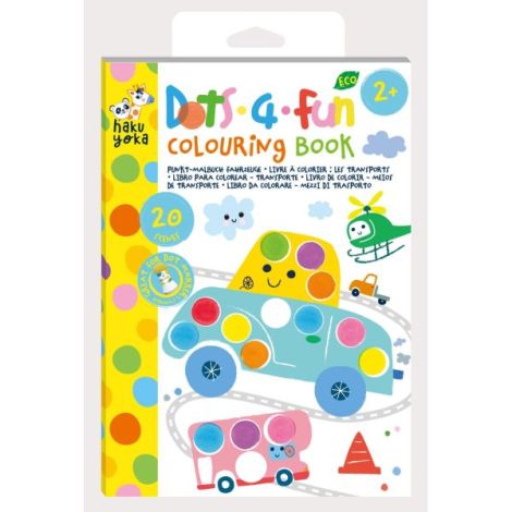 Carte de colorat Dots4Fun - Mijloace de transport - poza 1