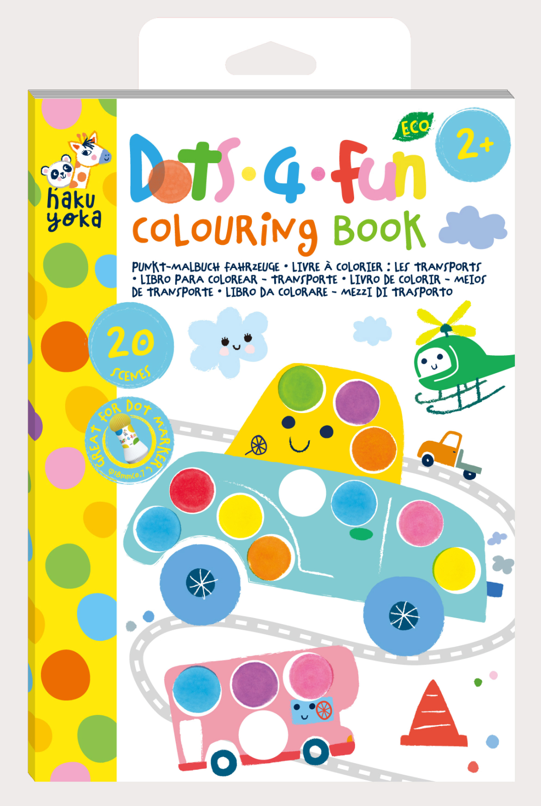 Carte de colorat Dots4Fun - Mijloace de transport