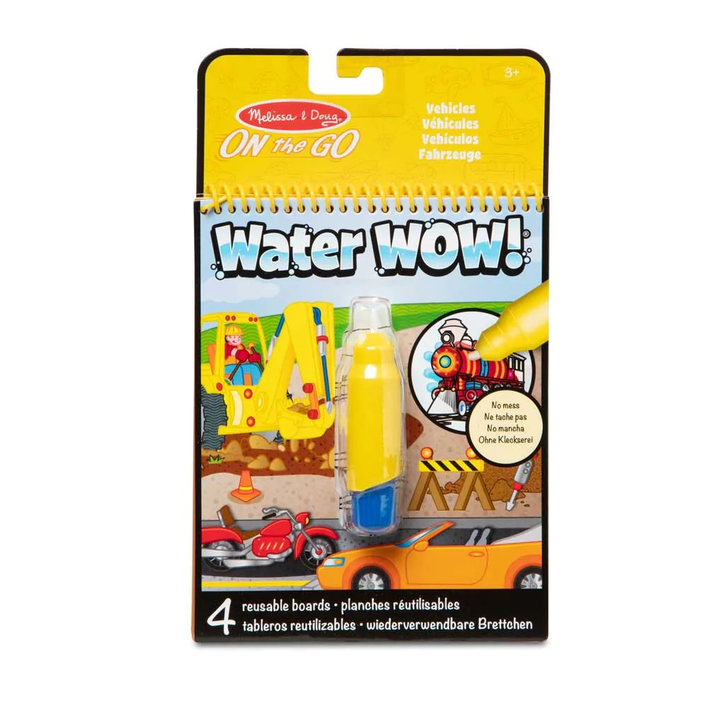 Carte de colorat reutilizabila cu pix cu apa Water Wow diverse modele - poza 1