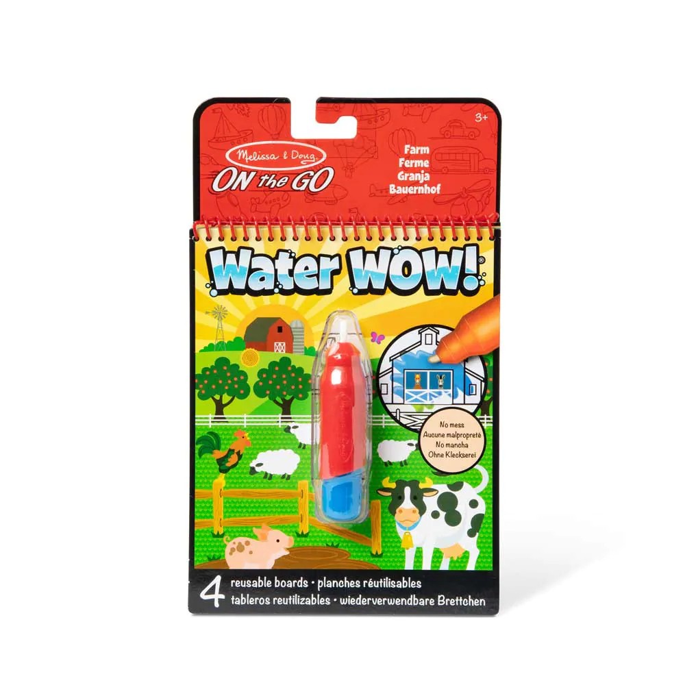 Carte de colorat reutilizabila cu pix cu apa Water Wow diverse modele - poza 3