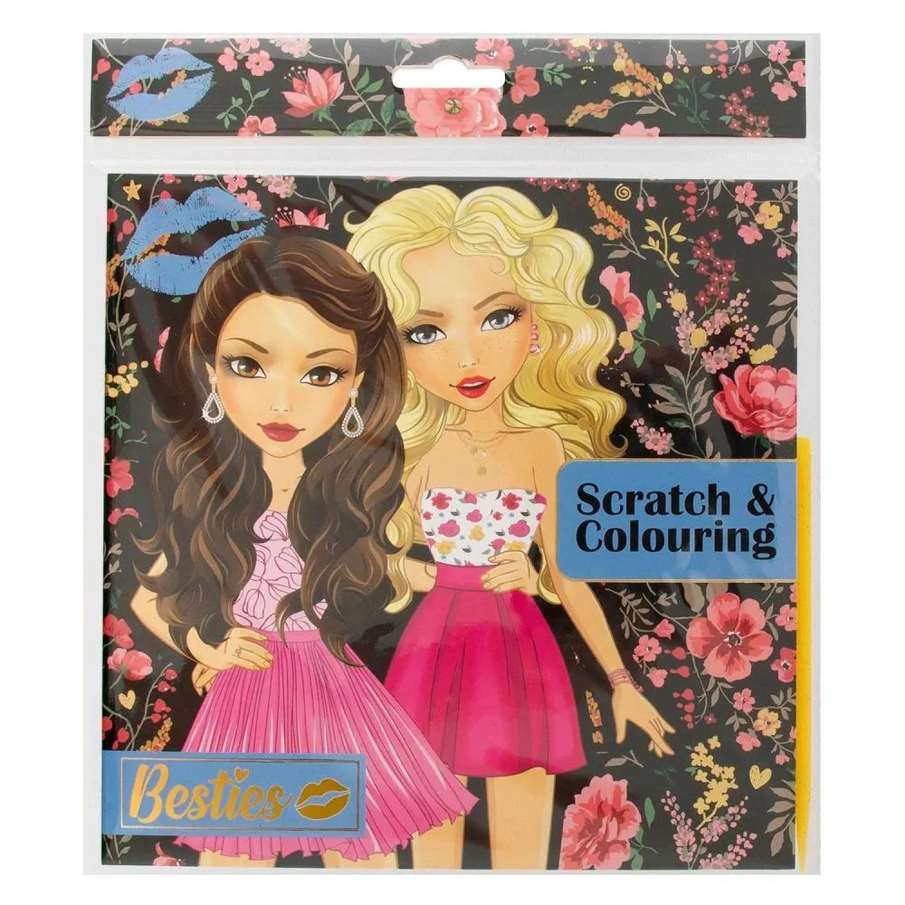 Carte de razuit si colorat Grafix Besties 20x20 cm - poza 2
