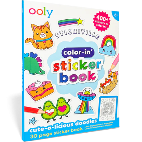 Carte de Stickere de Colorat Stickiville , Desene Dragalase - poza 1