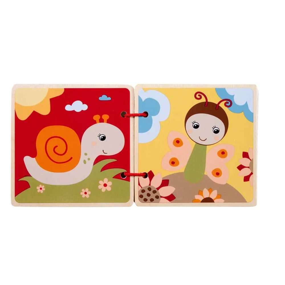 Carte din lemn cu animale Eichhorn Picture Book - poza 2