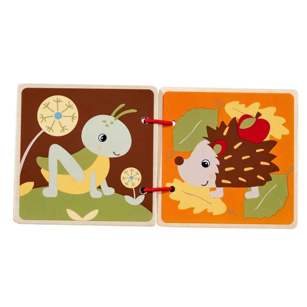 Carte din lemn cu animale Eichhorn Picture Book - poza 3