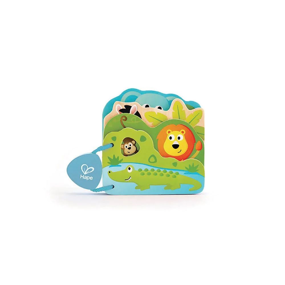 Carte din lemn Hape Animale Salbatice - poza 1