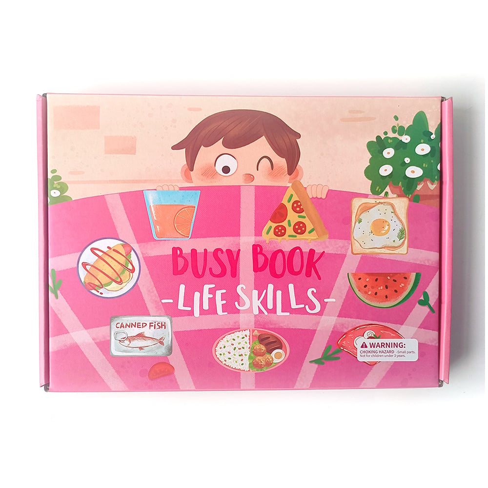 Carte educativa reutilizabila Busy Book - Activitati zilnice