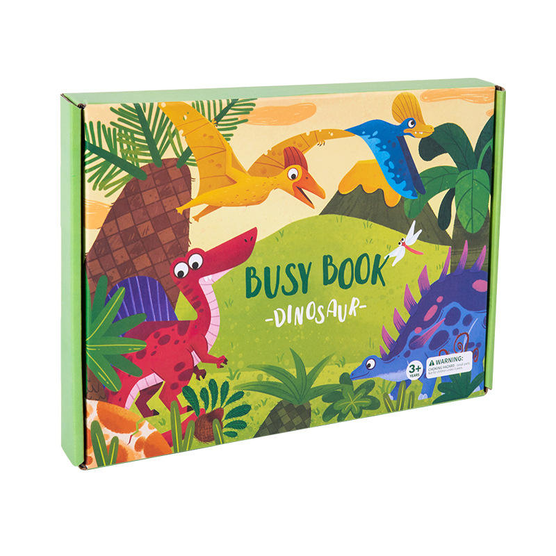 Carte educativa reutilizabila Busy Book - Dinozauri