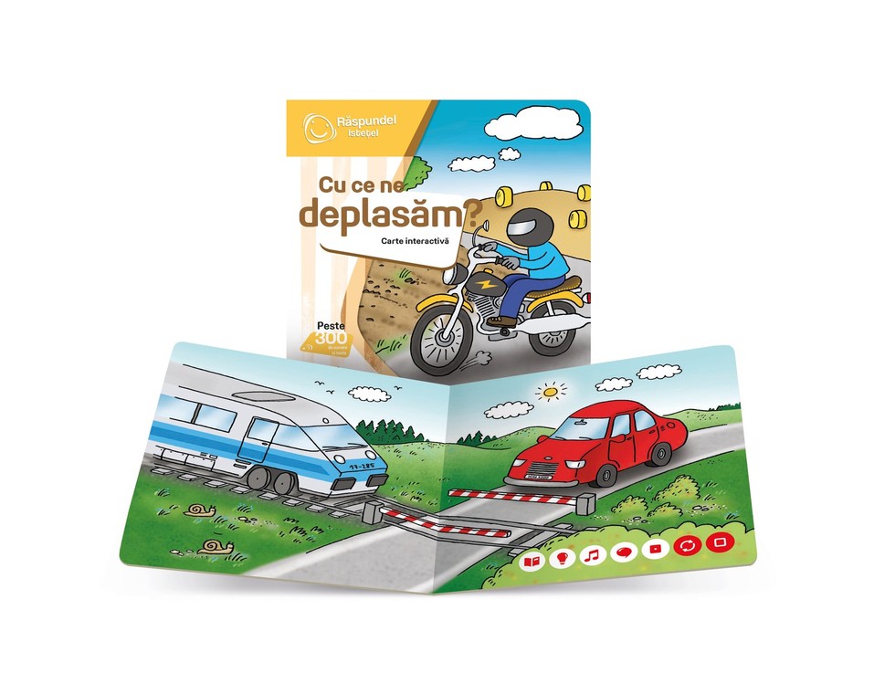 Carte interactiva Raspundel Istetel Cu ce ne deplasam - poza 4