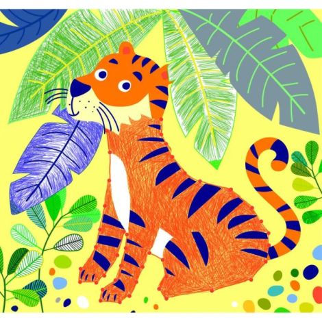 Carte portabila cu activitati de colorat - Jungla - poza 5