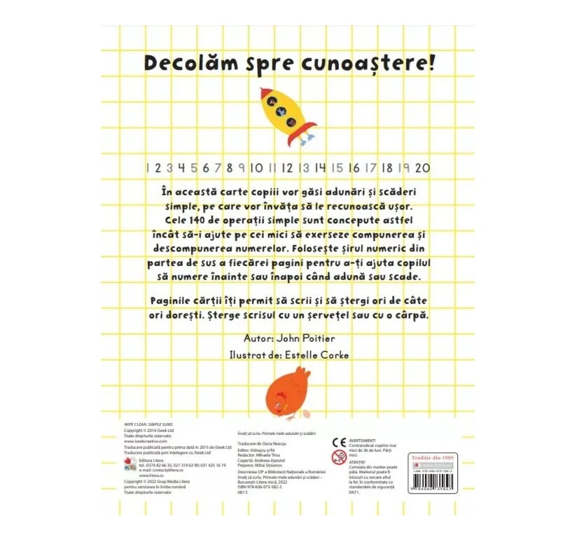 Carte Primele mele adunari si scaderi Invat Sa Scriu - poza 2
