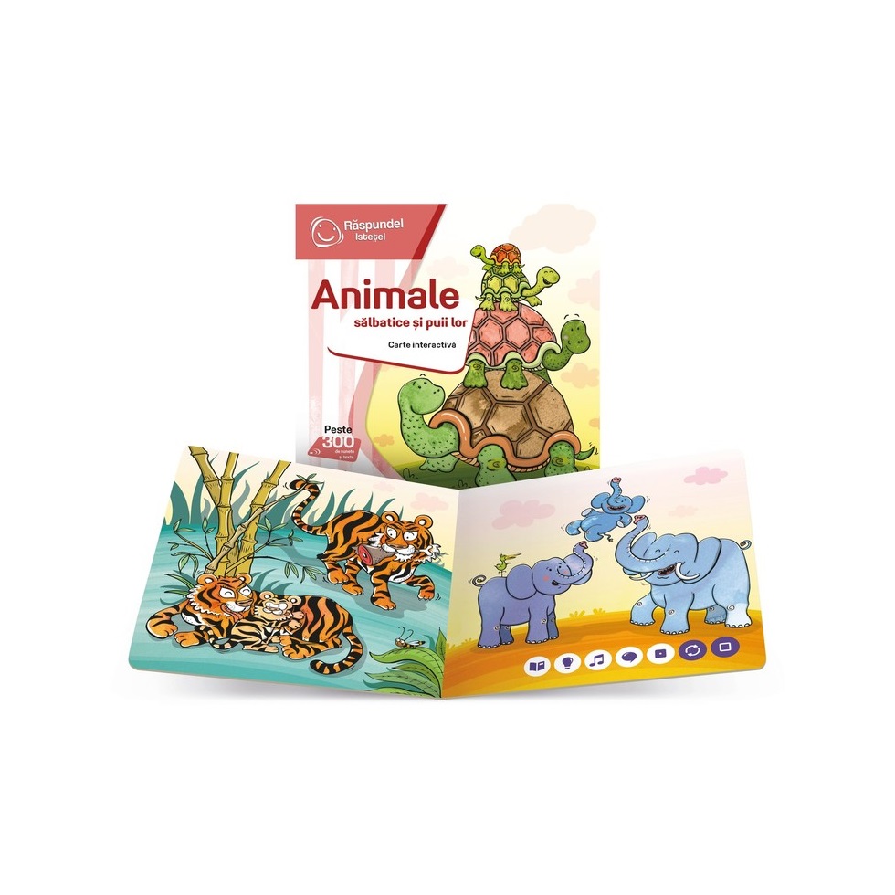 Carte Raspundel Istetel Animale salbatice si puii lor - poza 2