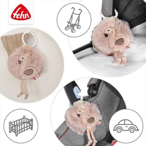 Carticica din plus pentru bebelusi - flamingo - poza 3