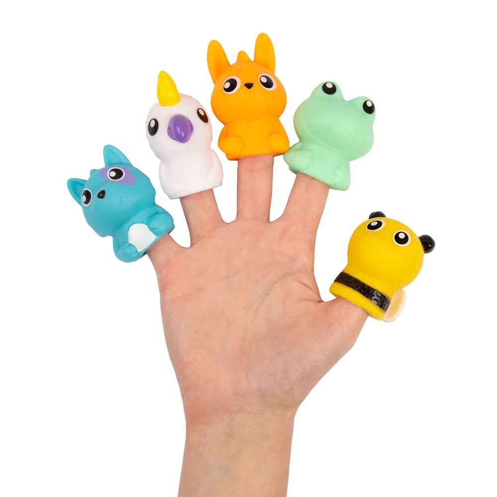 Carticica textila cu marionete pentru degete PlayGro Animale - poza 4