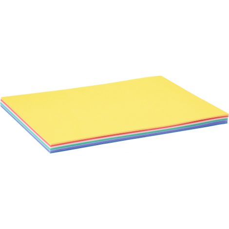 Carton colorat 180 gr pe mp format A4, 100 coli, mix de 10 culori - poza 3