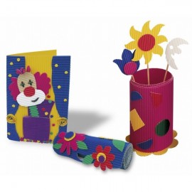 Carton ondulat 50x70 cm roz - coala - poza 2
