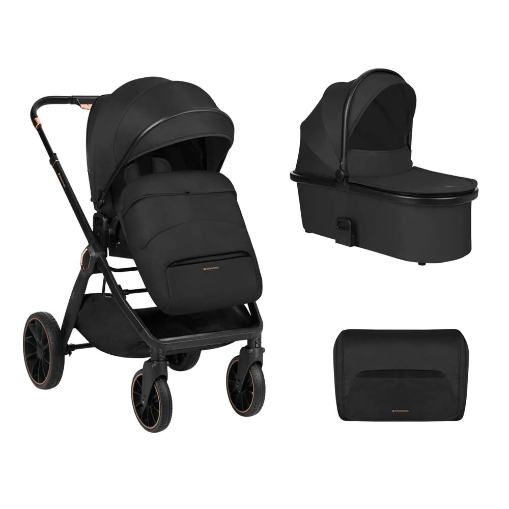 Carucior 2 in 1 cu landou Kikka Boo Tiffany 2025 Negru - poza 1
