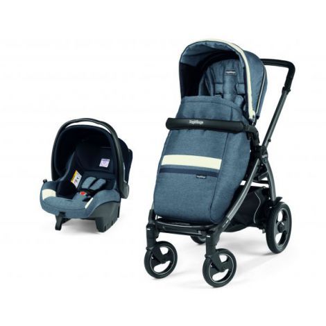 Carucior 2 in 1 Peg Perego, Book 51 S Titania, Luxe Mirage (sasiu + hamac + scaun auto), 0 - 22 kg - poza 1