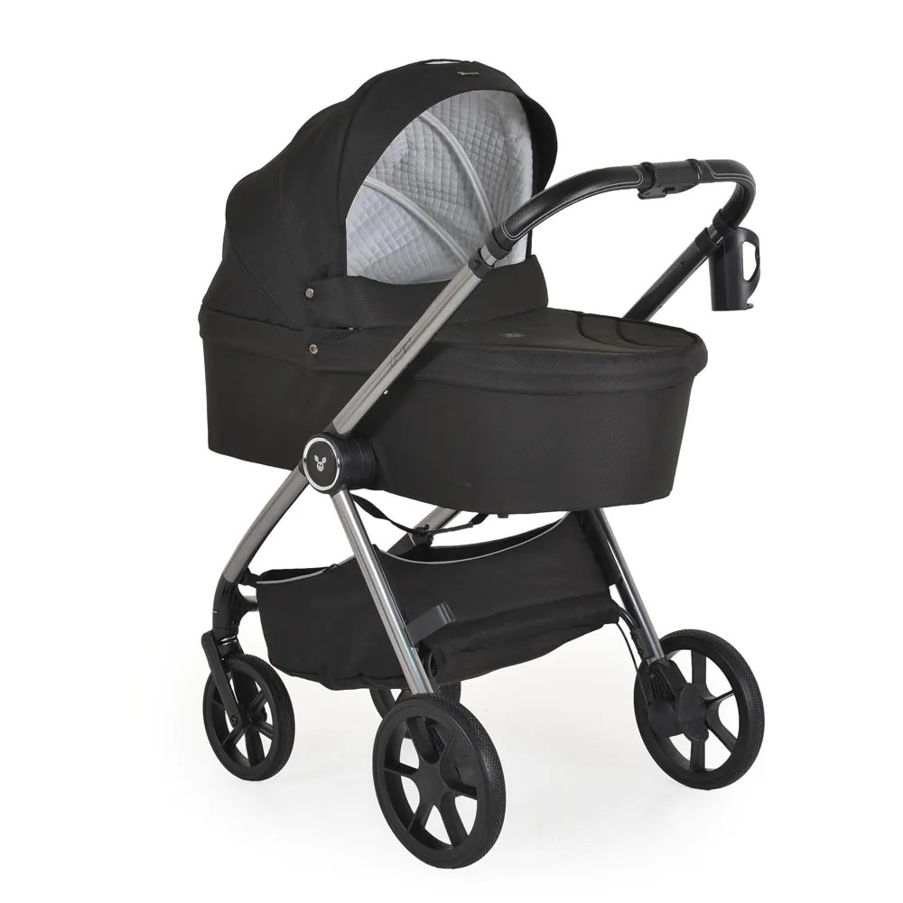 Carucior 3 in 1 cu landou si scoica auto I-Size (40-87 cm) Cangaroo Unique 2025 Carbon Black - poza 1