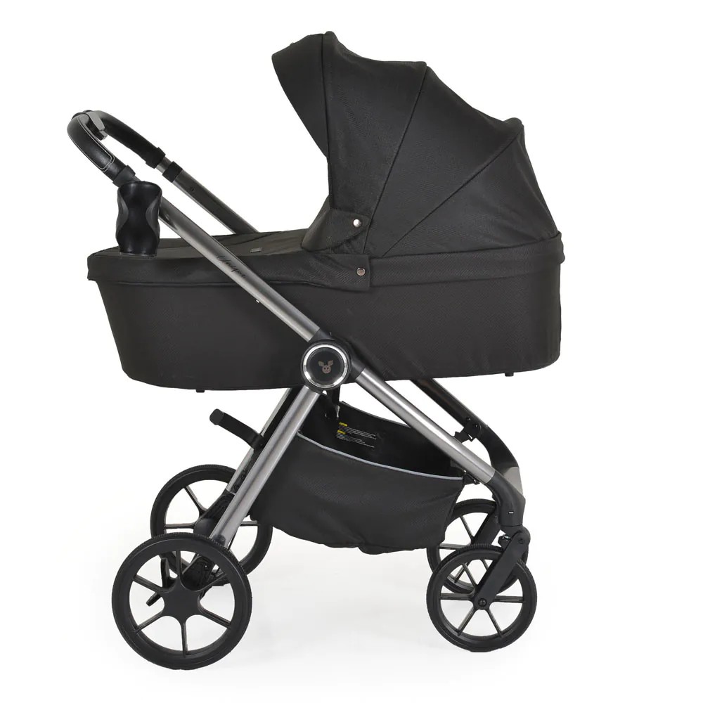 Carucior 3 in 1 cu landou si scoica auto I-Size (40-87 cm) Cangaroo Unique 2025 Carbon Black - poza 2