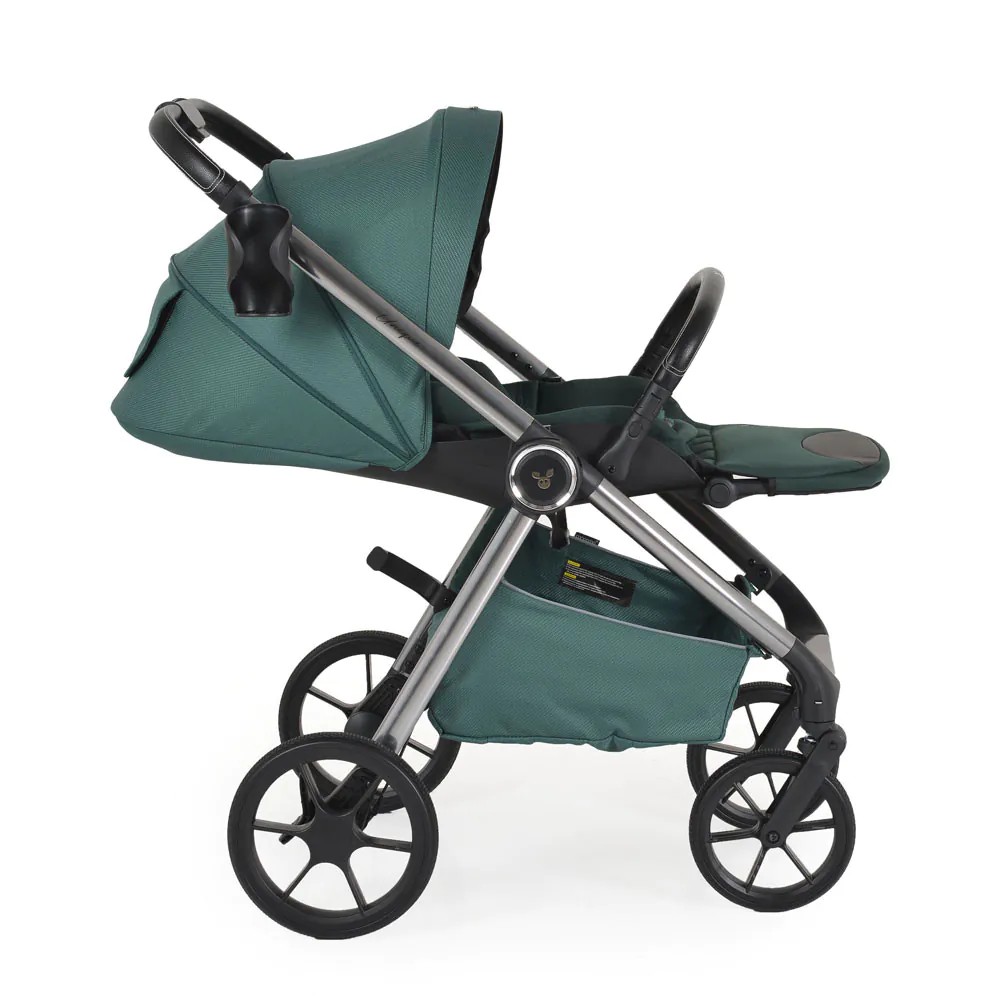 Carucior 3 in 1 cu landou si scoica auto I-Size (40-87 cm) Cangaroo Unique 2025 Pine Green - poza 5