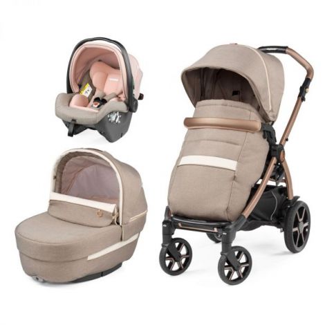 Carucior 3 in 1 Peg Perego Book, SLK, 0 - 22 kg, Mon Amour, Bej Roz - poza 1