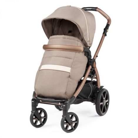 Carucior 3 in 1 Peg Perego Book, SLK, 0 - 22 kg, Mon Amour, Bej Roz - poza 4