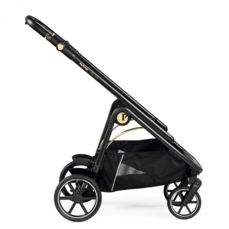 Carucior 3 in 1 Peg Perego Veloce, SLK, 0 - 22 kg, Graphic Gold, Negru Bej - poza 2