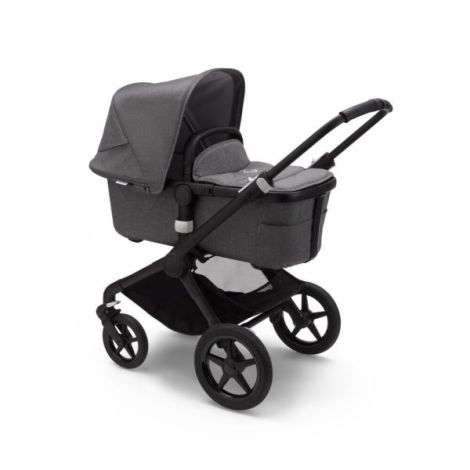 Carucior Bugaboo Fox 2 Complete Black Grey Melange 2 in 1 - poza 3