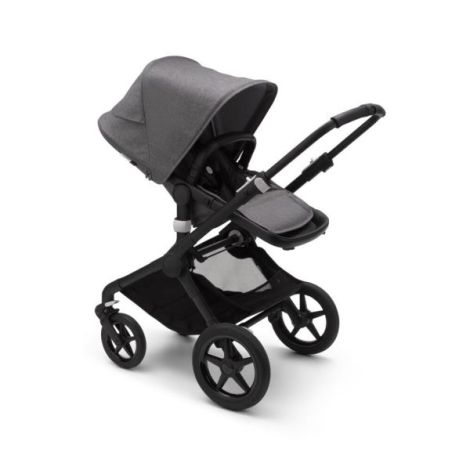 Carucior Bugaboo Fox 2 Complete Black Grey Melange 2 in 1 - poza 4