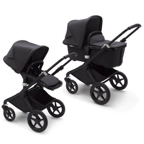Carucior Bugaboo Fox 2 Mineral Black Washed Black 2 in 1 - poza 1